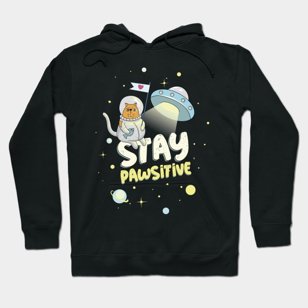 cat in space Hoodie by Volha_Petra